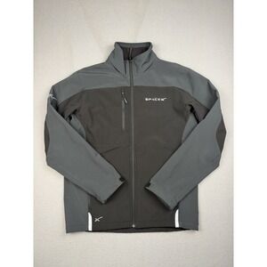 SpaceX Mens M Softshell Jacket Black Fleece Lined Full Zip Employee-Issued